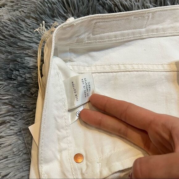 NWT! GRLFRND Karolina White Flag High Rise Rigid Denim Skinny Ankle Crop Jeans - Picture 12 of 13